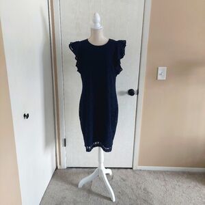Tommy Hilfiger sz14 navy blue lace dress